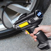 Ηλεκτρικό φουσκωτό ελαστικών αυτοκινήτου 150 PSI Cordless Air Compressor με φως LED Επαναφορτιζόμενη φορητή ψηφιακή αντλία αέρα ελαστικών αυτοκινήτου