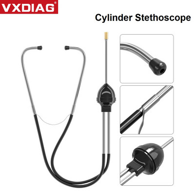 VXDIAG 22,5 + 7CM Stetoscop cu cilindru auto Stetoscop mecanic Stetoscop bloc motor auto Diagnostic instrument auditiv auto