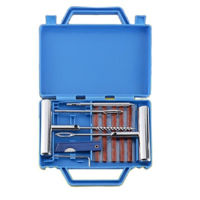 Nou set de instrumente profesionale pentru repararea anvelopelor de mașină cu benzi de cauciuc Set de dopuri pentru perforarea anvelopei fără tub pentru camion, motocicletă