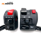 22 mm motociklo jungikliai Motociklo garso signalo mygtukas posūkio signalas elektrinis rūko žibinto paleidimo vairo valdiklio jungiklis 50cc-1000cc
