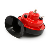 Kompaktiškas sraigių garso signalas, skirtas automobilių motociklams, garsus traukinio garso signalas.