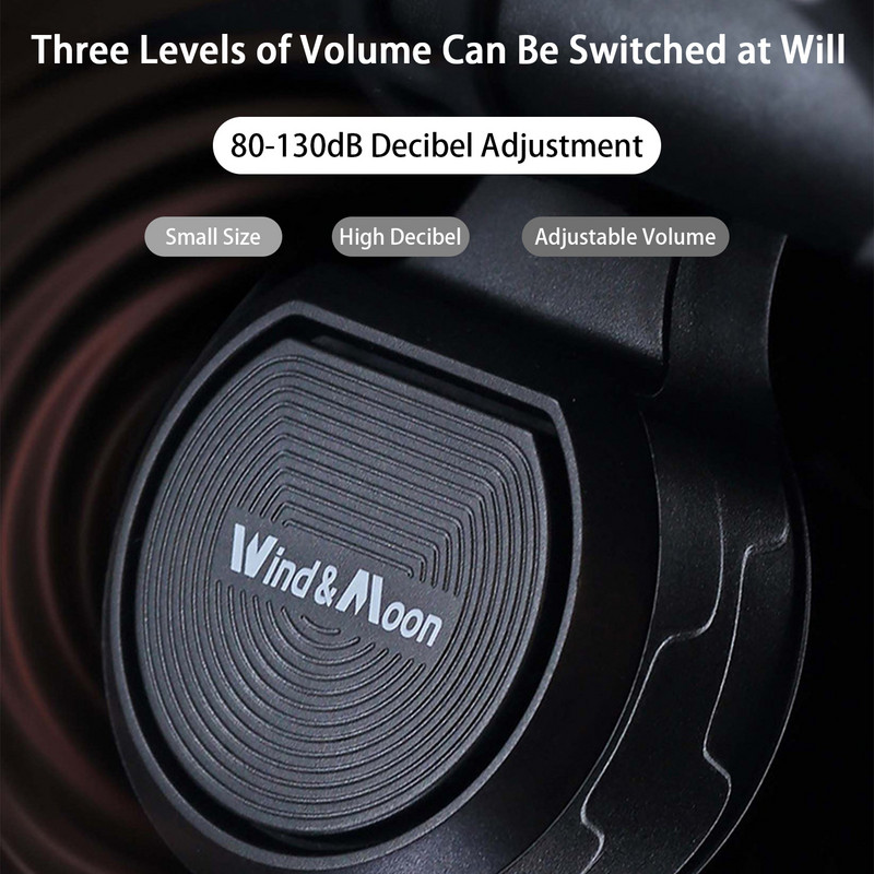 Claxon electric universal pentru motociclete Difuzoare claxon impermeabile Sonerie electronica pentru biciclete Incarcare USB Claxon electric Alarma antifurt