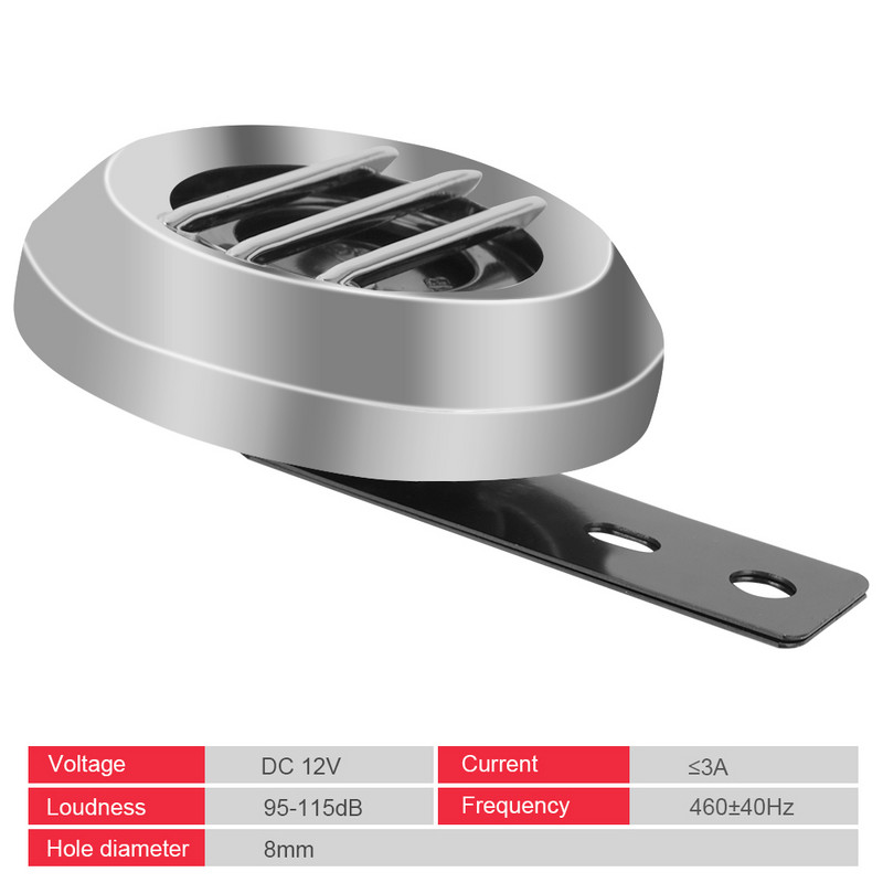 12V 105db Motocicletă Claxon Electric Difuzor Kit Impermeabil Accesorii Moto Universale pentru Scooter Moped Pit Dirt Bike ATV