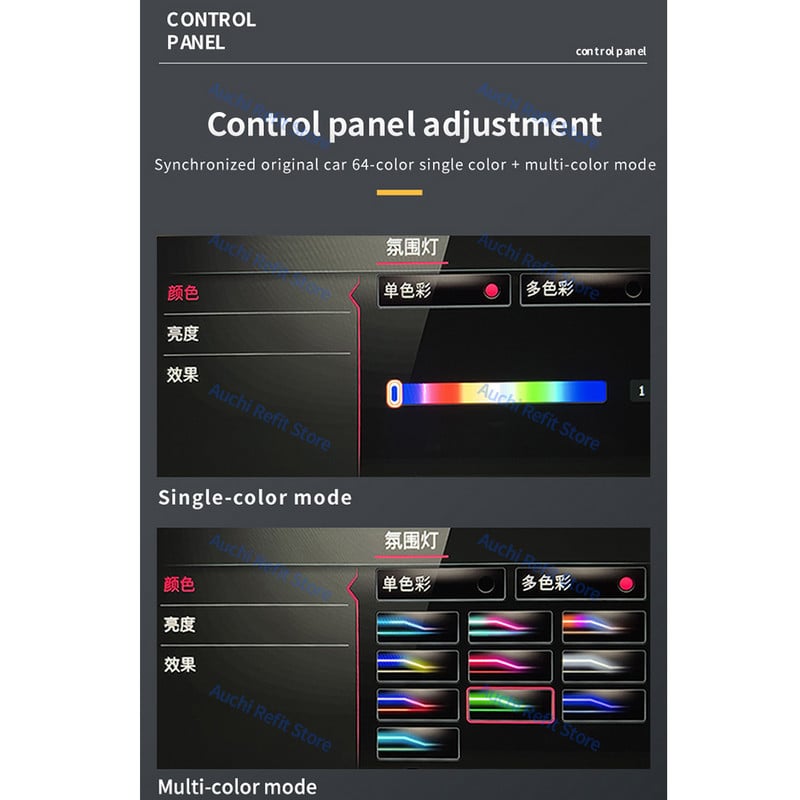 Difuzor Tweeter rotativ 4D, 64 de culori, pentru Mercedes Benz 2022 C-Class W206 C300 Auto RGB LED Lumină ambientală 3D Treble Horn Refit