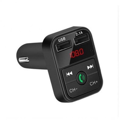 Transmițător FM Bluetooth 5.0 pentru mașină Receptor audio wireless Mâini libere Player MP3 automat 2.1A Încărcător rapid USB dublu Accesorii auto