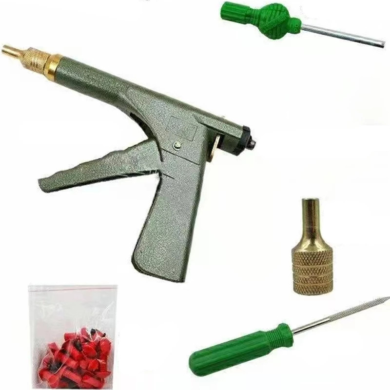 Инструменти за ремонт на гуми General Motors Комплекти за ремонт на гуми Ремонт на гуми за автомобилни велосипеди Тапа за пробиване Гараж Колела за мотоциклети Комплект вакуумен пистолет wi