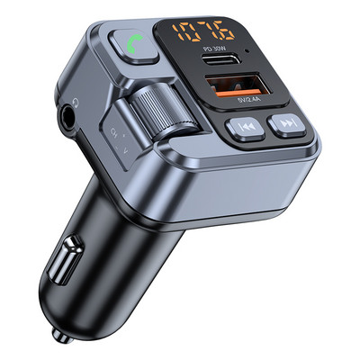 Noul transmițător FM Mâini libere pentru mașină Bluetooth 5.1 Player MP3 Stereo pentru mașină Modulator FM PD30W Adaptor pentru mașină Aux Bluetooth pentru încărcare rapidă