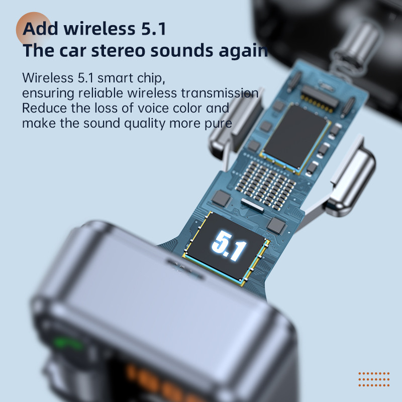 Noul transmițător FM Mâini libere pentru mașină Bluetooth 5.1 Player MP3 Stereo pentru mașină Modulator FM PD30W Adaptor pentru mașină Aux Bluetooth pentru încărcare rapidă
