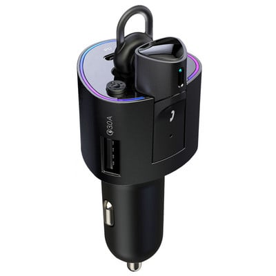 Căști Bluetooth Căști fără fir Căști pentru mașină Bluetooth 5.0 Căști de înaltă calitate a sunetului cu încărcător de mașină cu încărcare rapidă USB