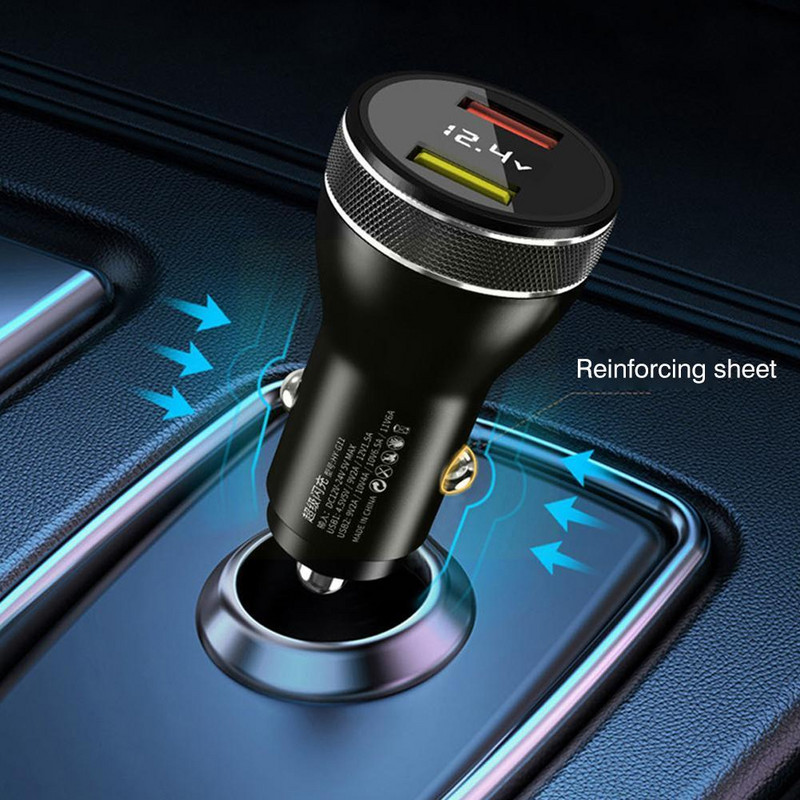 Încărcător de mașină 65W Încărcător USB pentru adaptor de alimentare auto Brichetă în mașină Încărcător de telefon pentru Iphone Oneplus K8I5