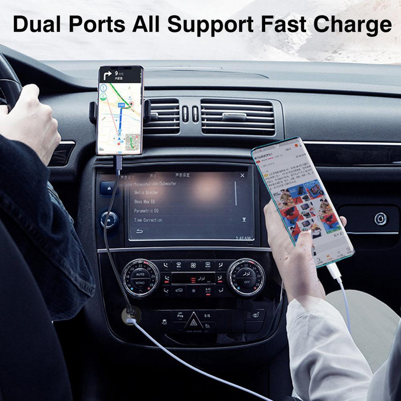 Încărcător de mașină 65W Încărcător USB pentru adaptor de alimentare auto Brichetă în mașină Încărcător de telefon pentru Iphone Oneplus K8I5