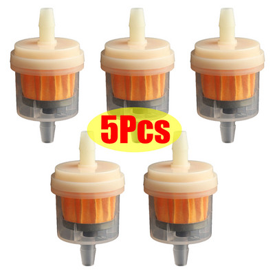 5Pcs/lot Motorcycle Inline Oil Filter Gas Fuel Universal Motorbike Filter Bowl Fuel Filter for Scooter Element Moto Accessories
