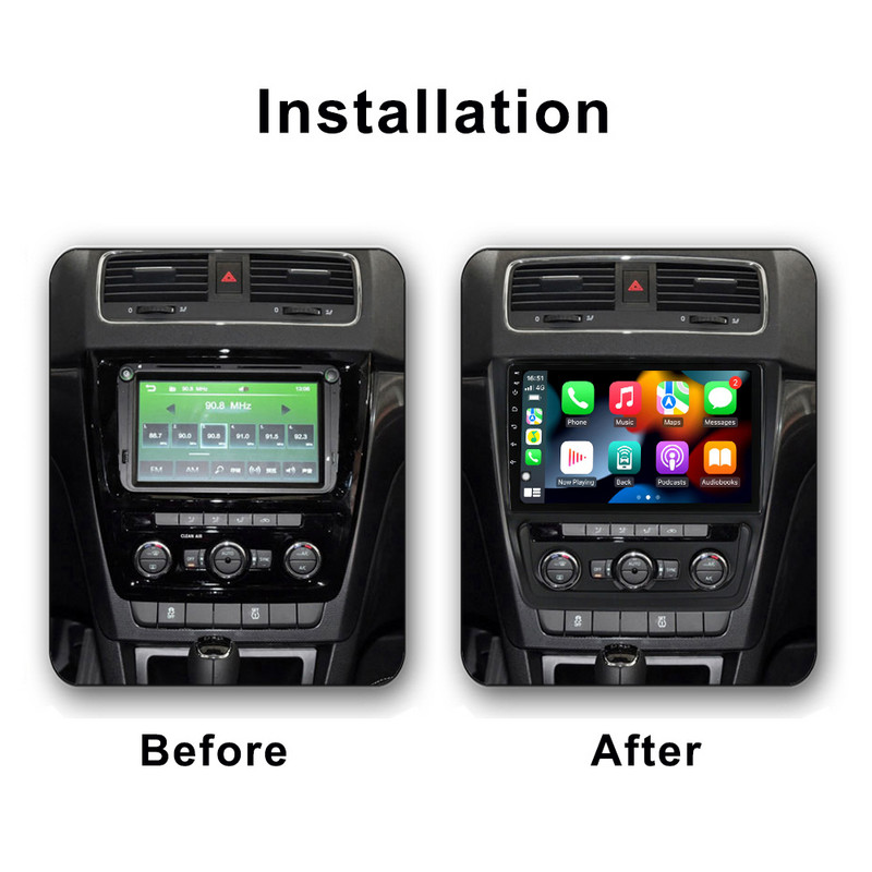 10,1 colio Android 12, skirta Skoda Yeti 2009–2014 m. automobilių radijas Autoradio Navigation GPS Multimedia SWC AHD BT No 2din WIFI Player 4G