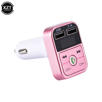 Set auto Mâini libere Transmițător FM 5.0 compatibil Bluetooth fără fir LCD Player MP3 Accesorii auto Încărcător USB dublu Modulator FM