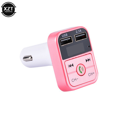 Set auto Mâini libere Transmițător FM 5.0 compatibil Bluetooth fără fir LCD Player MP3 Accesorii auto Încărcător USB dublu Modulator FM