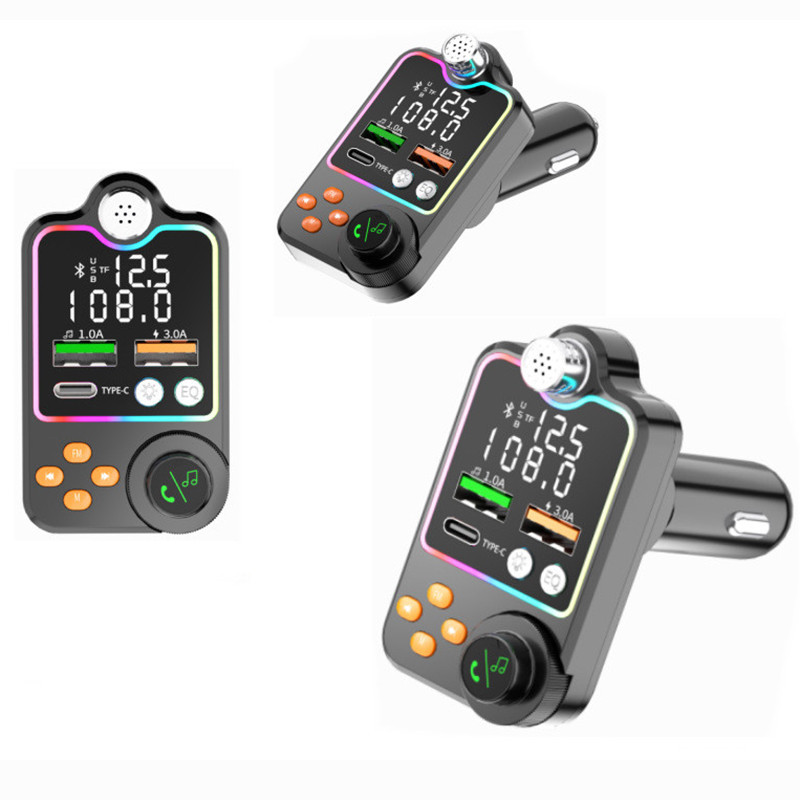 Transmițător FM Bluetooth pentru mașină Q15 True 3.1A Dual USB PD Charging Wireless Car Bluetooth Hands-free MP3 Player Încărcător auto