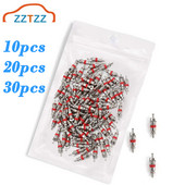 10/20/30 buc Miez de supapă de anvelopă Schrader Miez de tije de supapă american/SUA pentru majoritatea înlocuitorilor de autoturisme, RV, ATV și aer condiționat