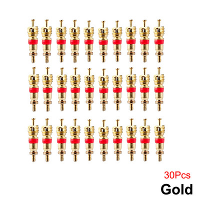 10/20/30 buc Miez de supapă de anvelopă Schrader Miez de tije de supapă american/SUA pentru majoritatea înlocuitorilor de autoturisme, RV, ATV și aer condiționat