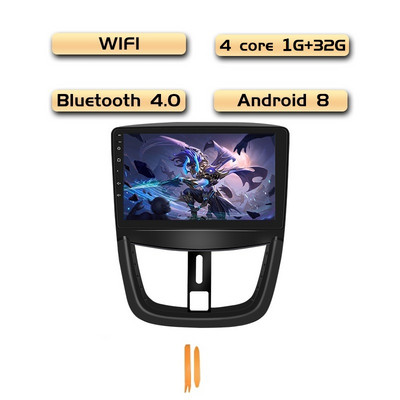 4G Android 12 Carplay autoraadio Peugeot 207 207CC 2006-2015 auto multimeediumipleier GPS-i navigeerimispeaüksuse stereovideo jaoks