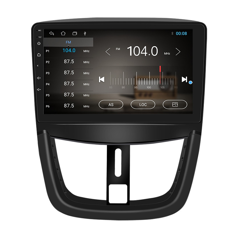 Android 12 Auto radio, kas paredzēts Peugeot 207 207CC 2006-2015, automašīnas multivides atskaņotājs GPS navigācijas galvas bloks Stereo video Android Auto