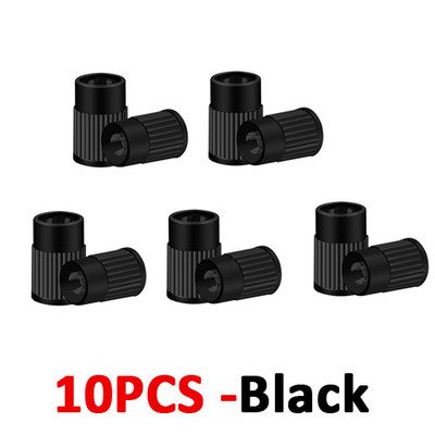 10/20 buc. Capace din plastic pentru tija de supapă a anvelopei, instrument de îndepărtare a miezului de supapă încorporat, capac universal pentru mașini, biciclete și motociclete