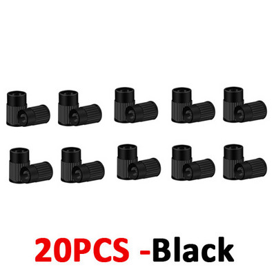 10/20 buc. Capace din plastic pentru tija de supapă a anvelopei, instrument de îndepărtare a miezului de supapă încorporat, capac universal pentru mașini, biciclete și motociclete