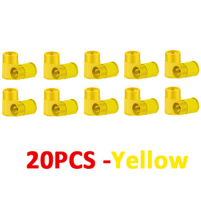 10/20 buc. Capace din plastic pentru tija de supapă a anvelopei, instrument de îndepărtare a miezului de supapă încorporat, capac universal pentru mașini, biciclete și motociclete