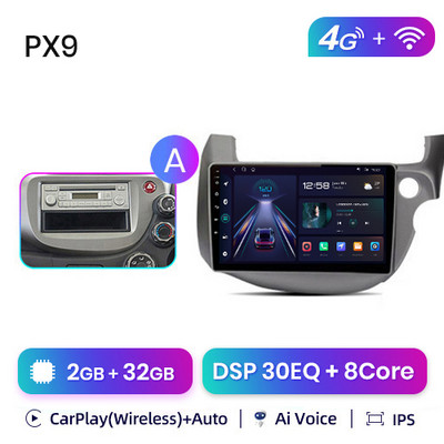 AWESAFE PX9s pentru HONDA FIT JAZZ 2007 - 2013 Android Auto Radio Playere video auto CarPlay Android Auto GPS No 2 din 2din DVD