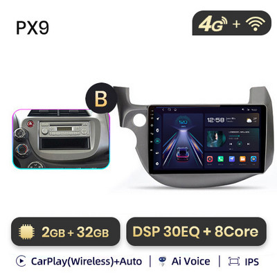 AWESAFE PX9s pentru HONDA FIT JAZZ 2007 - 2013 Android Auto Radio Playere video auto CarPlay Android Auto GPS No 2 din 2din DVD