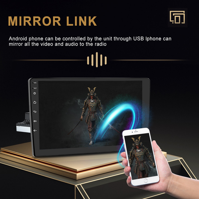 X-REAKO Universal 1 Din 9" inch Android 11 Radio auto Player Multimedia Bluetooth Navigație GPS WIFI USB FM Suport Carplay