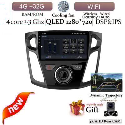 Android 12 pentru Ford Focus 3 2011 -2019 Radio auto Multimedia Player Video Navigatie GPS NO 2 Din DVD Octa-Core DSP 4G 128GB