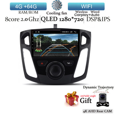 Android 12 pentru Ford Focus 3 2011 -2019 Radio auto Multimedia Player Video Navigatie GPS NO 2 Din DVD Octa-Core DSP 4G 128GB