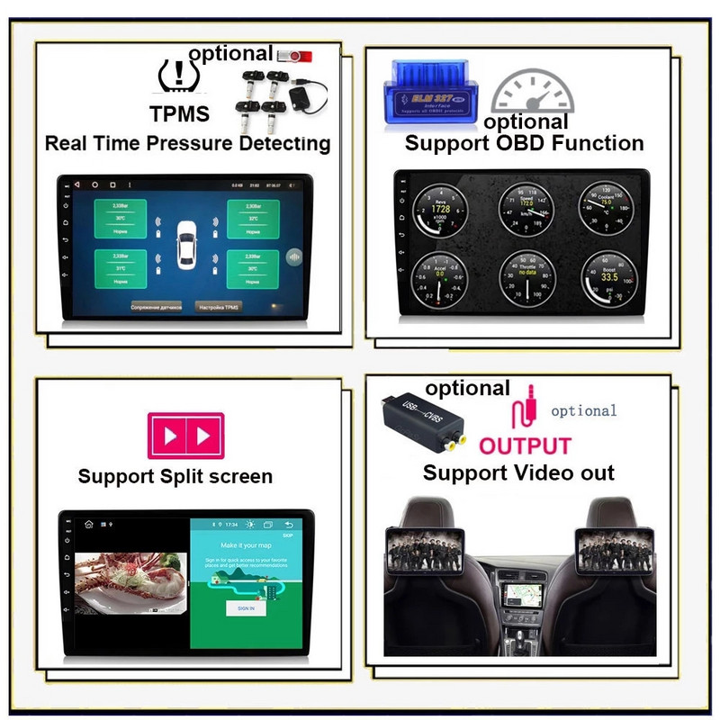 Android 12 pentru Ford Focus 3 2011 -2019 Radio auto Multimedia Player Video Navigatie GPS NO 2 Din DVD Octa-Core DSP 4G 128GB