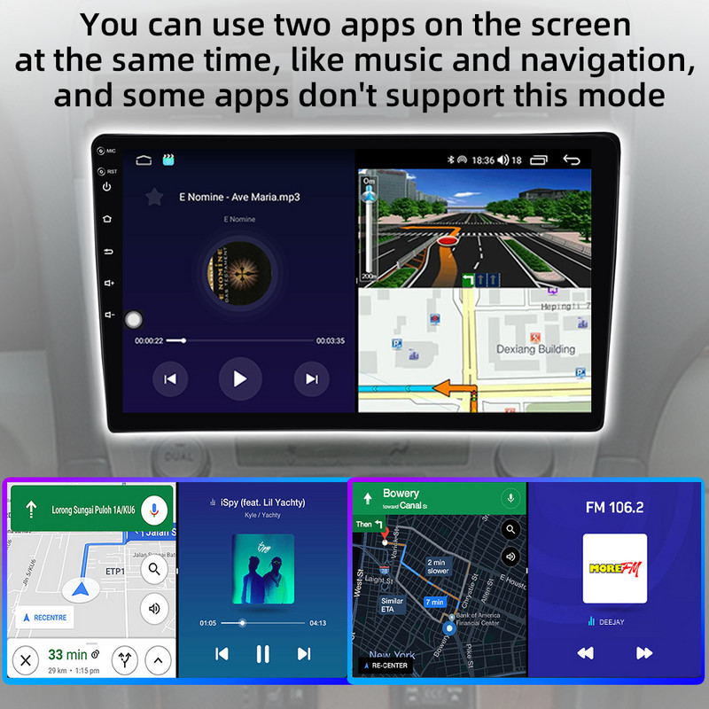 9 "QLED Car Multimedia Radio Palyer pentru BMW Mini Cooper R56 R60 R51 2006 - 2015 Carplay Android GPS Navigare Unitate principală Cameră