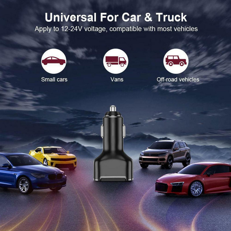 Încărcător auto USB PD 30W 3 porturi USB tip C Încărcare rapidă pentru iPhone 12 Xiaomi Huawei Samsung Adaptor încărcător telefon în mașină