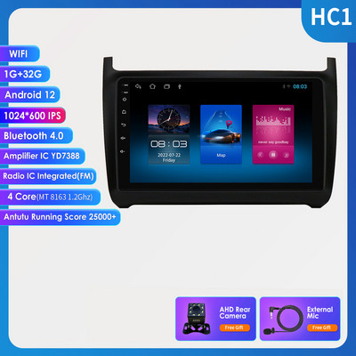 „Octa Core Carplay“ daugialypės terpės vaizdo grotuvas, skirtas „Volkswagen Polo 5 2008-2020 Android 12“, automobilio radijas GPS RDS navigacija 4G LTE BT DSP