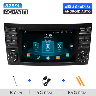 AutoRadio 2 din Android 11 pentru Mercedes Benz Clasa E W211 E200 E220 E300 E350 E240 E280CLSCLASS W219 Unitate principală stereo multimedia