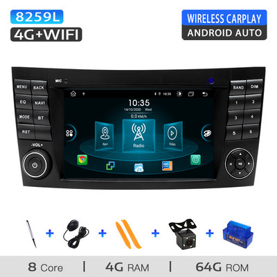 AutoRadio 2 din Android 11 pentru Mercedes Benz Clasa E W211 E200 E220 E300 E350 E240 E280CLSCLASS W219 Unitate principală stereo multimedia