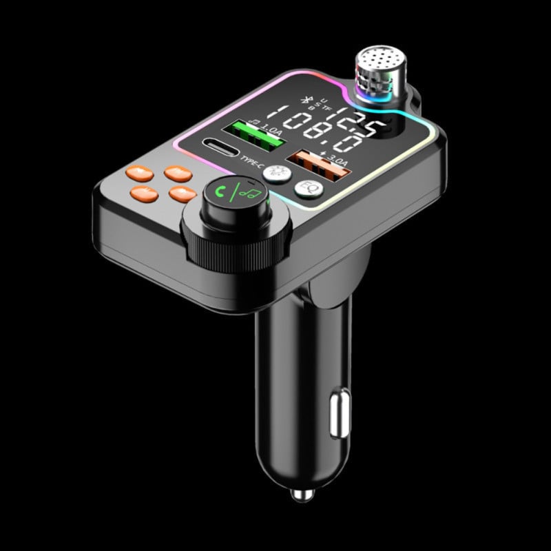 Autós Bluetooth FM adó Bluetooth vezeték nélküli kihangosító audio vevő Auto MP3 lejátszó 3.1A kettős USB töltő Autós tartozékok