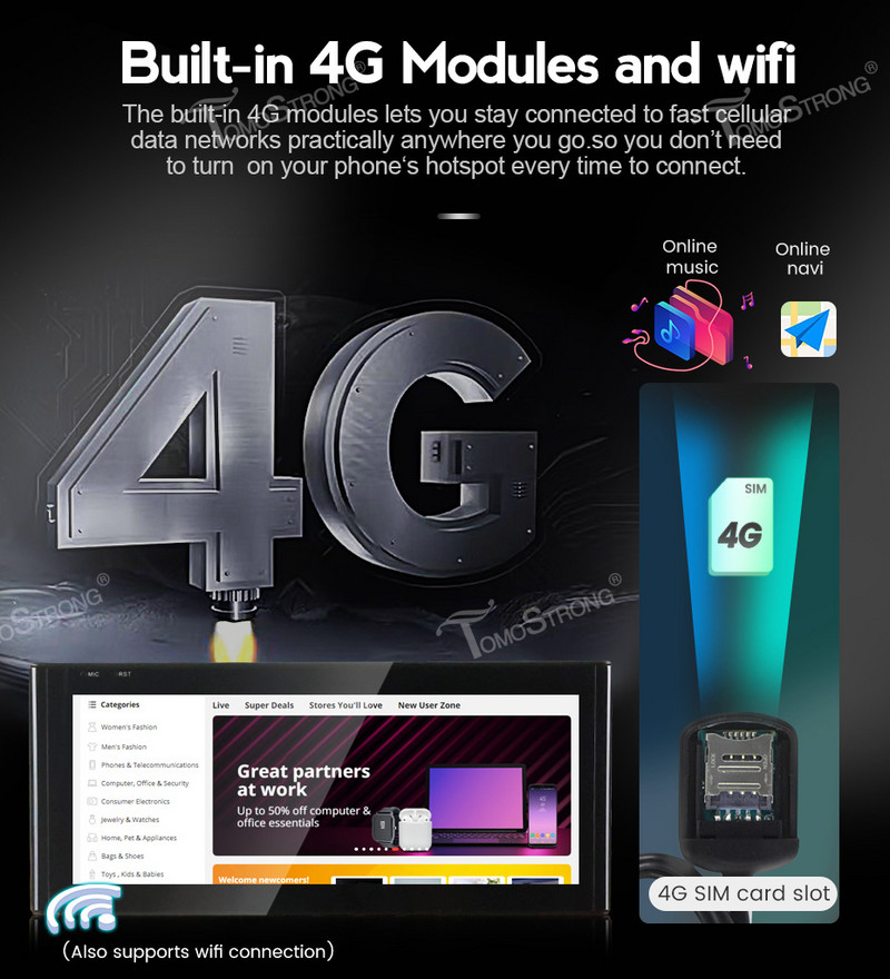 Radio player cu 8 nuclee Android12 pentru mașină Multimedia Navigație GPS pentru Audi A1 2010-2018 RMC sistem carplay1920*720 Qualcomm 662 DSP