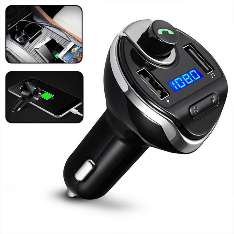 Automobilinis FM siųstuvas su Bluetooth suderinamas FM radijo adapteris MP3 grotuvas 3.1A USB įkroviklis Dvigubas USB greitas įkroviklis Automobiliniai priedai