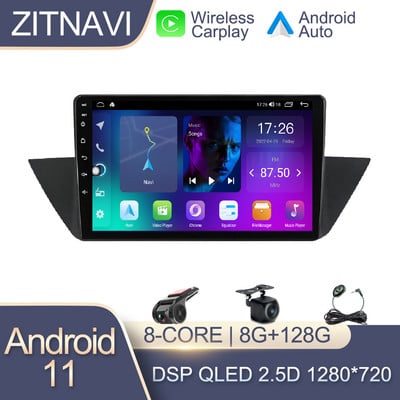 10.1-инчов Android 11 за BMW X1 E84 2009 - 2015 Автомобилно радио 4G плейър Мултимедия Стерео AHD Навигация GPS SWC BT RDS No 2din DSP