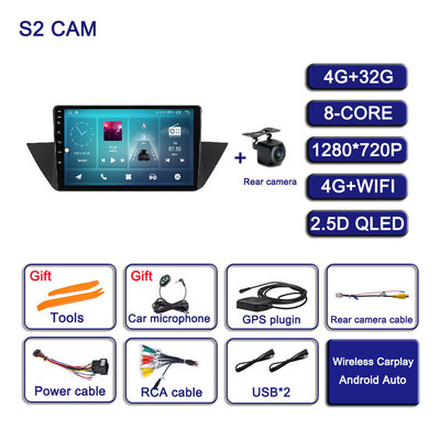 10.1-инчов Android 11 за BMW X1 E84 2009 - 2015 Автомобилно радио 4G плейър Мултимедия Стерео AHD Навигация GPS SWC BT RDS No 2din DSP