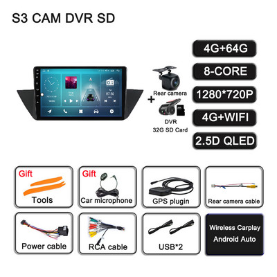 10.1-инчов Android 11 за BMW X1 E84 2009 - 2015 Автомобилно радио 4G плейър Мултимедия Стерео AHD Навигация GPS SWC BT RDS No 2din DSP