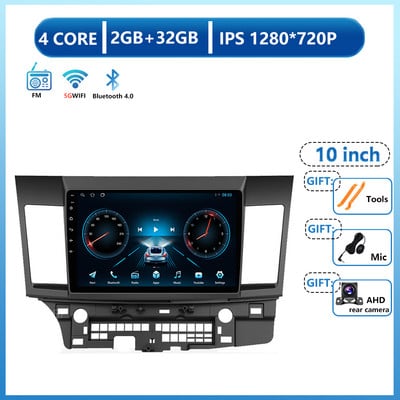 Radio auto pentru Mitsubishi Lancer 10 CY 2007 - 2017 Android 13 Player video multimedia WIFI 4G Navigație GPS Carplay DSP Auto BT