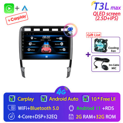 Develuck pentru Porsche Cayenne 2002-2010 Android 11 Radio auto Multimedia Player video Navigație GPS Carplay stereo DVD difuzoare