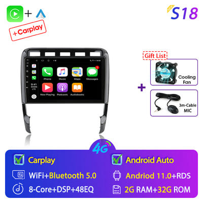 Develuck pentru Porsche Cayenne 2002-2010 Android 11 Radio auto Multimedia Player video Navigație GPS Carplay stereo DVD difuzoare