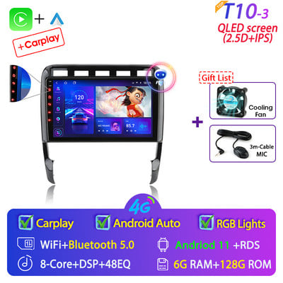 Develuck pentru Porsche Cayenne 2002-2010 Android 11 Radio auto Multimedia Player video Navigație GPS Carplay stereo DVD difuzoare