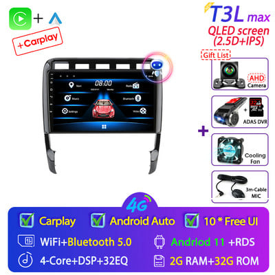 Develuck pentru Porsche Cayenne 2002-2010 Android 11 Radio auto Multimedia Player video Navigație GPS Carplay stereo DVD difuzoare