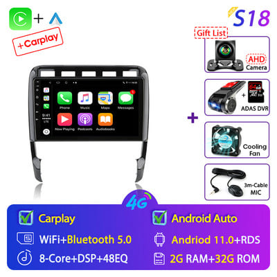 Develuck pentru Porsche Cayenne 2002-2010 Android 11 Radio auto Multimedia Player video Navigație GPS Carplay stereo DVD difuzoare